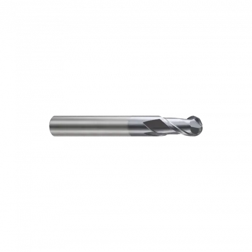 Фреза концевая твердосплавная Alpha-PX c 2-мя зубьями (спираль 35˚), укороченная, сферическая, 0.3X4