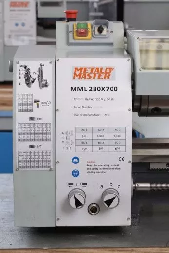 Настольный токарный станок Metal Master MML 2870 (MML 280x700)