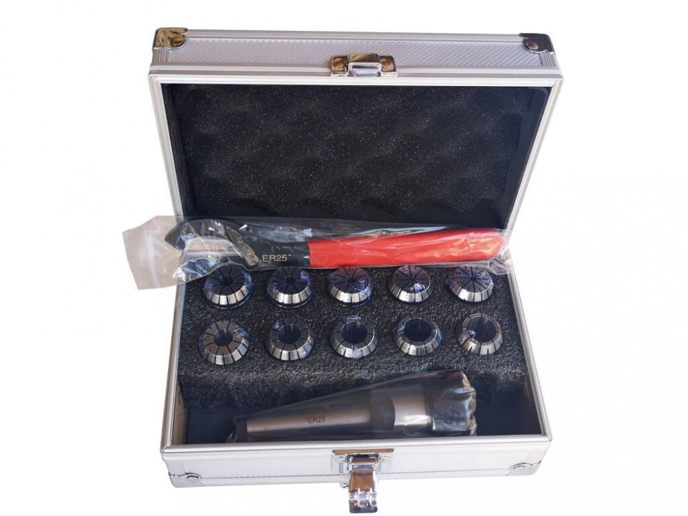 Цанговый патрон Metal Master ER25 MT4 с набором цанг 3-16 мм (10 шт.)