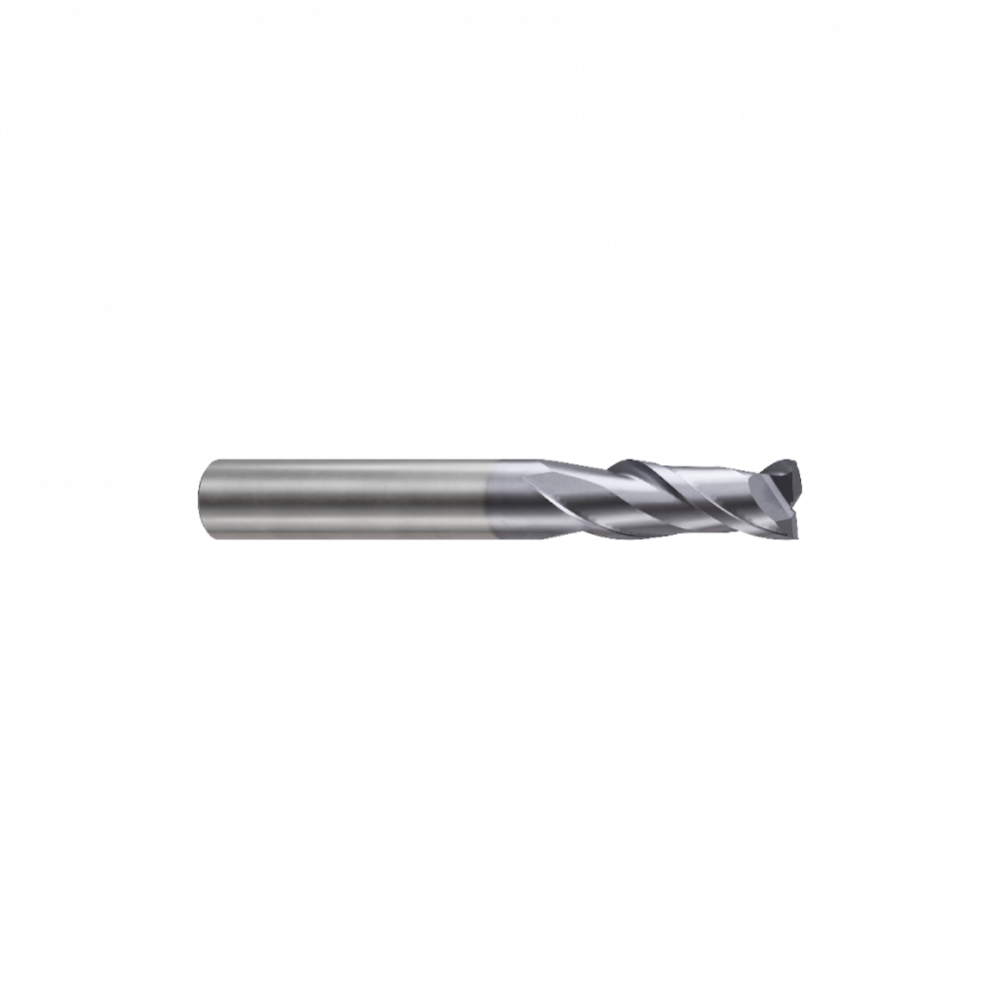Фреза концевая твердосплавная Alpha-PX c 2-мя зубьями (спираль 35˚), укороченная, 1X4X3X50, New Cent