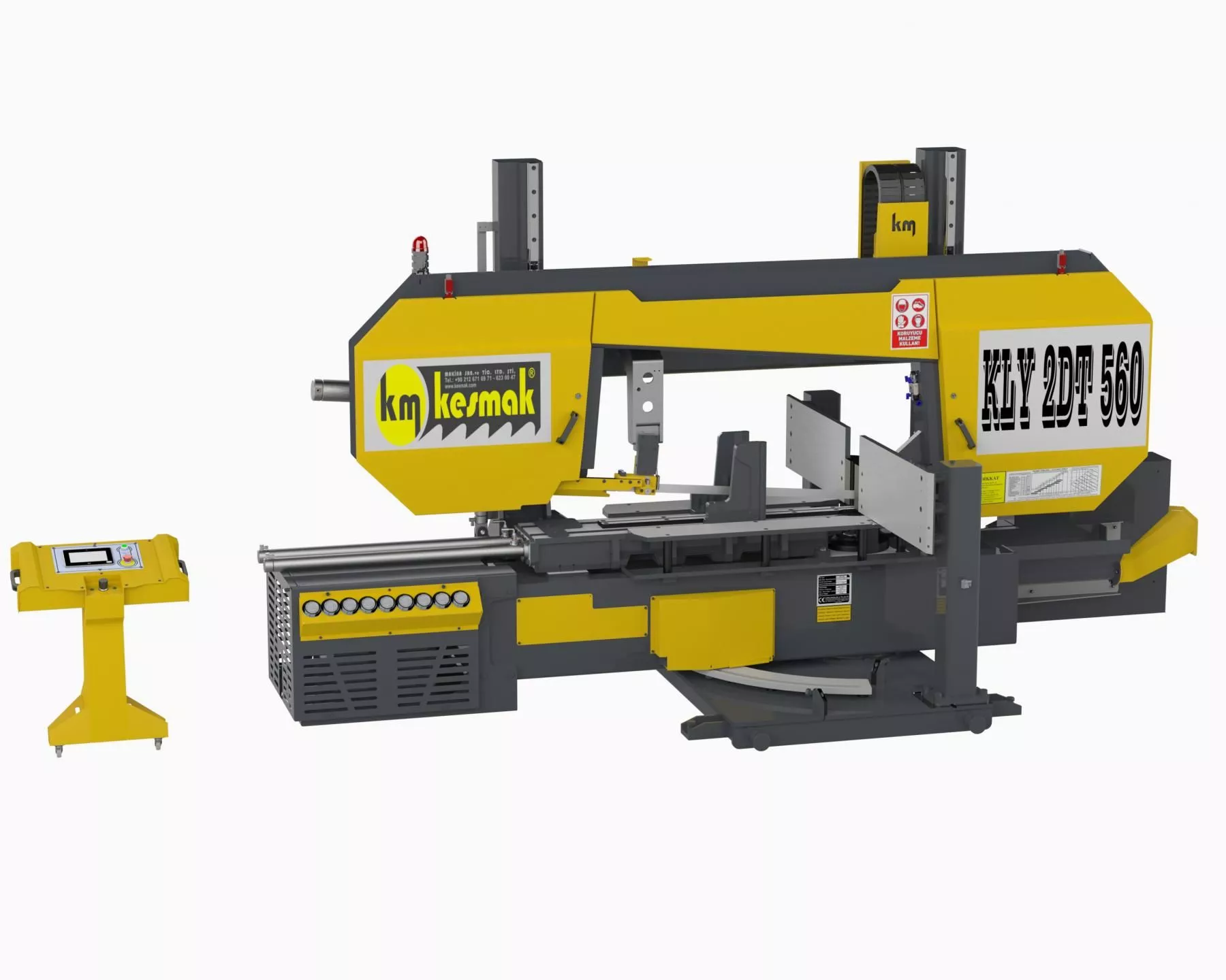 Полуавтоматическая ленточная пила KESMAK KLY 2DT 560